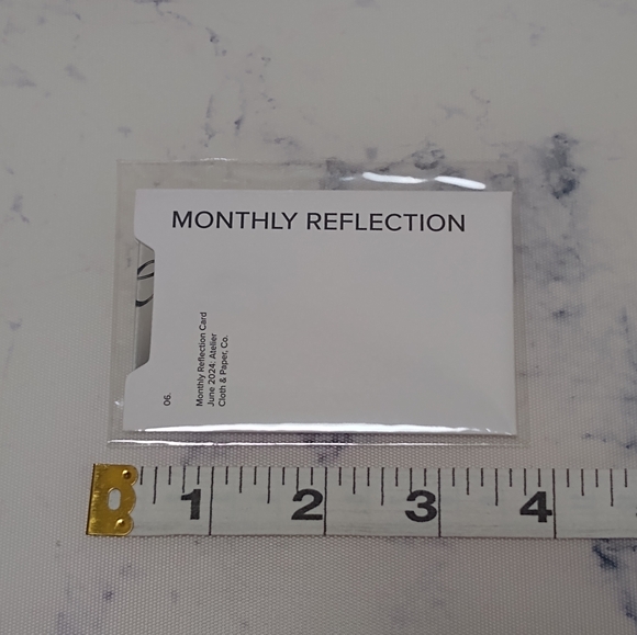 Cloth and Paper Monthy Reflection Prompt Card June 2024 - Picture 3 of 4